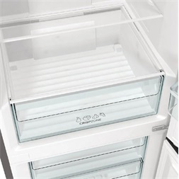 Gorenje N61EA2XL4 inox, alulfagyasztós, Hűtő:204L, Fagyasztó:96L, No frost Plus hűtőszekrény (Újszerű)