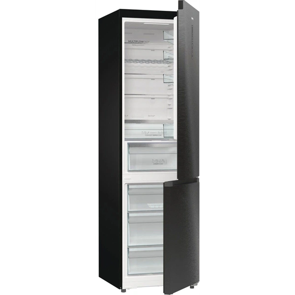 Gorenje NRB620C61BX4WFE inox-fekete, alulfagyasztós, Hűtő:283L, Fagyasztó:130L, hűtőszekrény