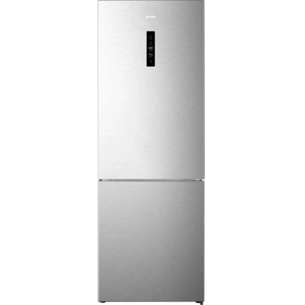 Gorenje NRB620C61X4WFE inox, alulfagyasztós, Hűtő:253L, Fagyasztó:130L, hűtőszekrény