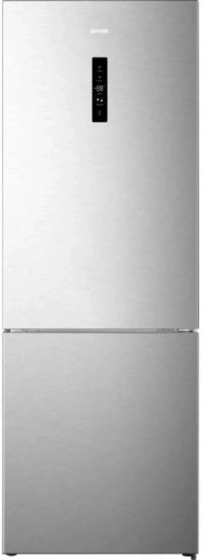 Gorenje NRB620C61X4WFE inox, alulfagyasztós, Hűtő:253L, Fagyasztó:130L, hűtőszekrény
