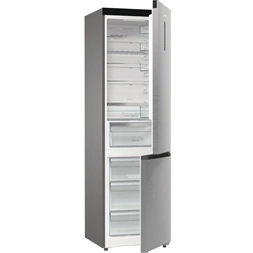 Gorenje NRB620C61X4WFE inox, alulfagyasztós, Hűtő:253L, Fagyasztó:130L, hűtőszekrény