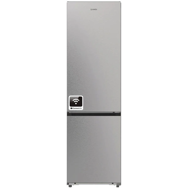 Gorenje NRB620C6X4WFE inox, alulfagyasztós, Hűtő: 253L, Fagyasztó:130L, hűtőszekrény