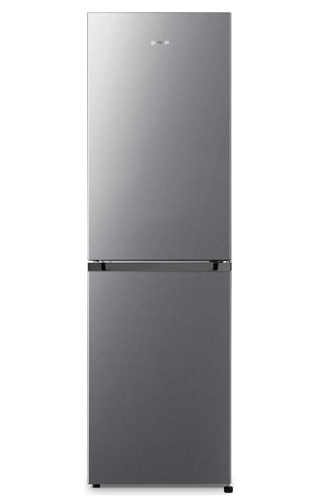 Gorenje NRK418DCS4 szürke, alulfagyasztós, Hűtő:171L, Fagyasztó:85L, No frost hűtőszekrény (Újszerű)