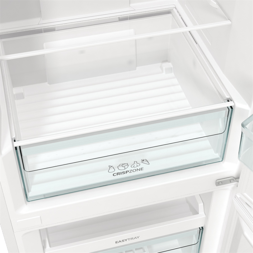 Gorenje NRK6191PW4 fehér, alulfagyasztós, Hűtő:204L, Fagyasztó:96L, No frost Plus hűtőszekrény