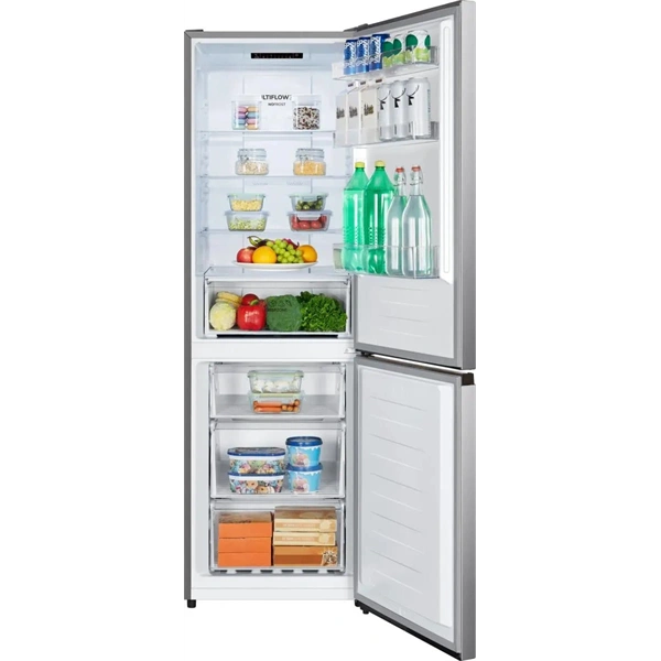 Gorenje NRK619D2XL4 inox, No Frost, alulfagyasztós, kombinált hűtőszekrény