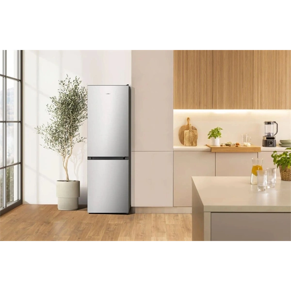 Gorenje NRK619D2XL4 inox, No Frost, alulfagyasztós, kombinált hűtőszekrény