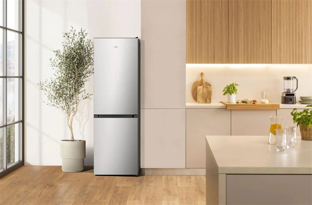 Gorenje NRK619D2XL4 inox, No Frost, alulfagyasztós, kombinált hűtőszekrény