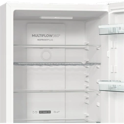 Gorenje NRK619DA2W4 inox, alulfagyasztós, Hűtő:204L, Fagyasztó:96L, hűtőszekrény