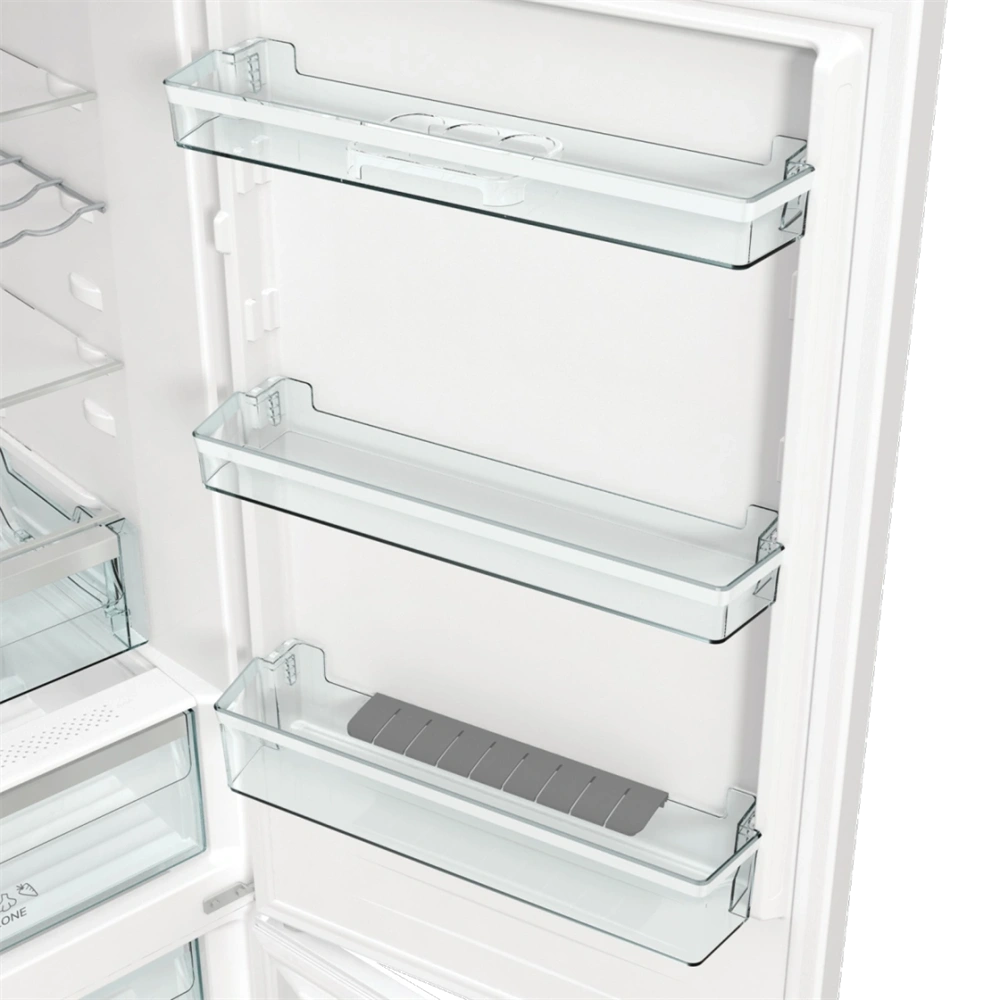 Gorenje NRK619DA2W4 inox, alulfagyasztós, Hűtő:204L, Fagyasztó:96L, hűtőszekrény