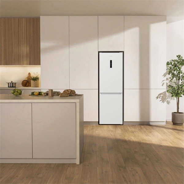 Gorenje NRK619DA2W4 inox, alulfagyasztós, Hűtő:204L, Fagyasztó:96L, hűtőszekrény