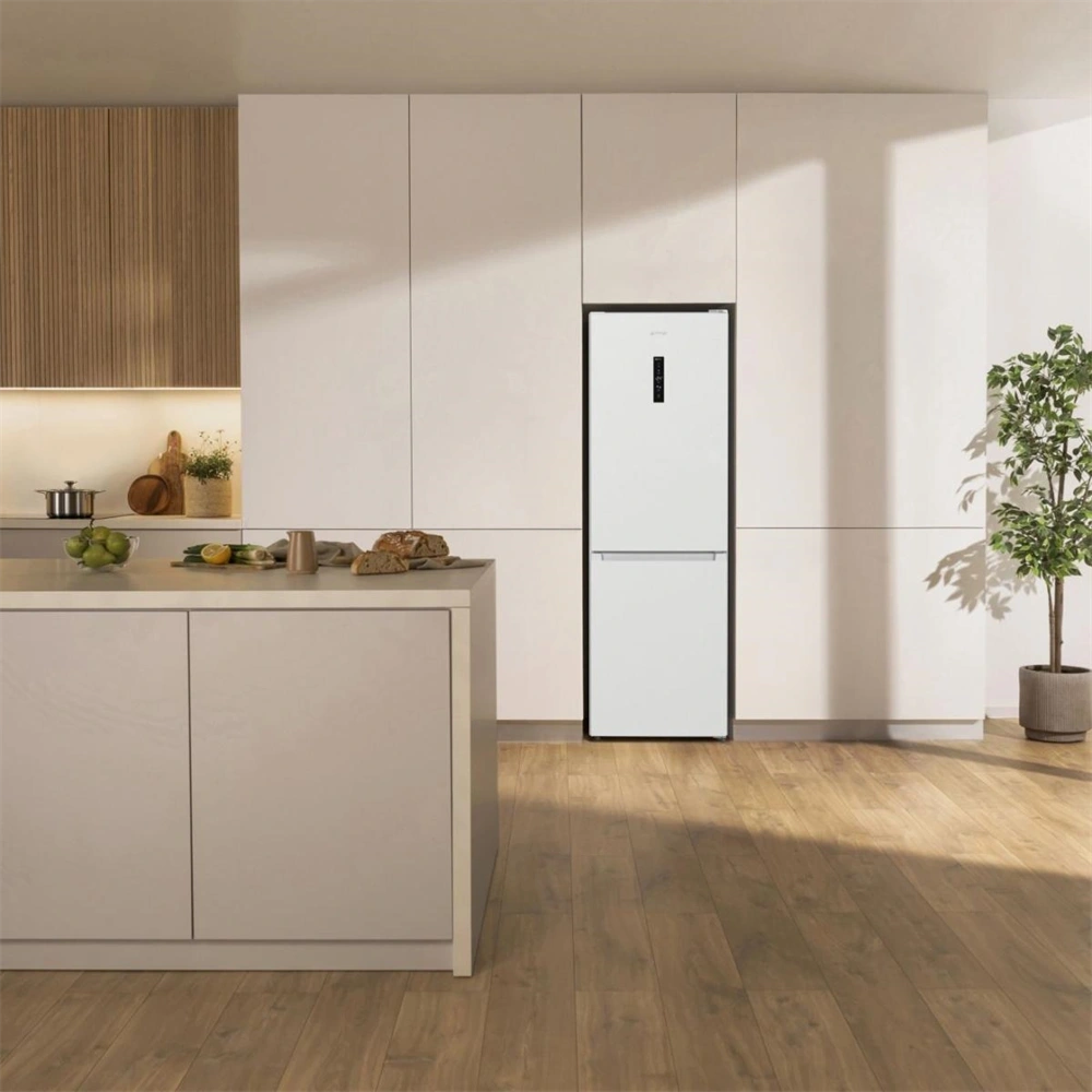 Gorenje NRK619DA2W4 inox, alulfagyasztós, Hűtő:204L, Fagyasztó:96L, hűtőszekrény