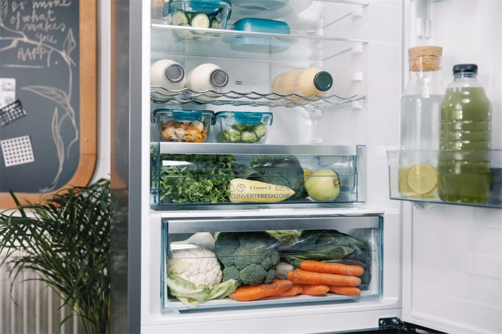 Gorenje NRK619DA2XL4 inox, alulfagyasztós, Hűtő:204L, Fagyasztó:96L, hűtőszekrény