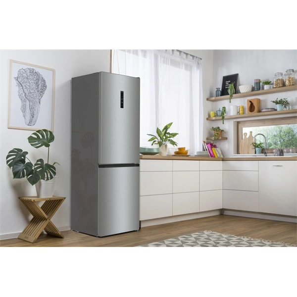 Gorenje NRK619DA2XL4 inox, alulfagyasztós, Hűtő:204L, Fagyasztó:96L, hűtőszekrény