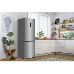 Gorenje NRK619DA2XL4 inox, alulfagyasztós, Hűtő:204L, Fagyasztó:96L, hűtőszekrény