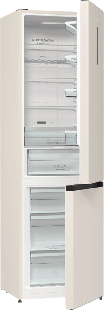 Gorenje NRK6202AC4 bézs, alulfagyasztós, Hűtő:236L, Fagyasztó:96L, hűtőszekrény