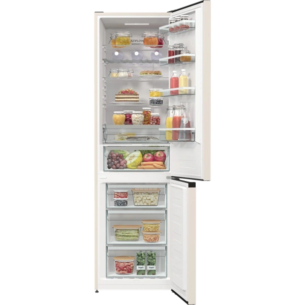Gorenje NRK6202AC4 bézs, alulfagyasztós, Hűtő:236L, Fagyasztó:96L, hűtőszekrény