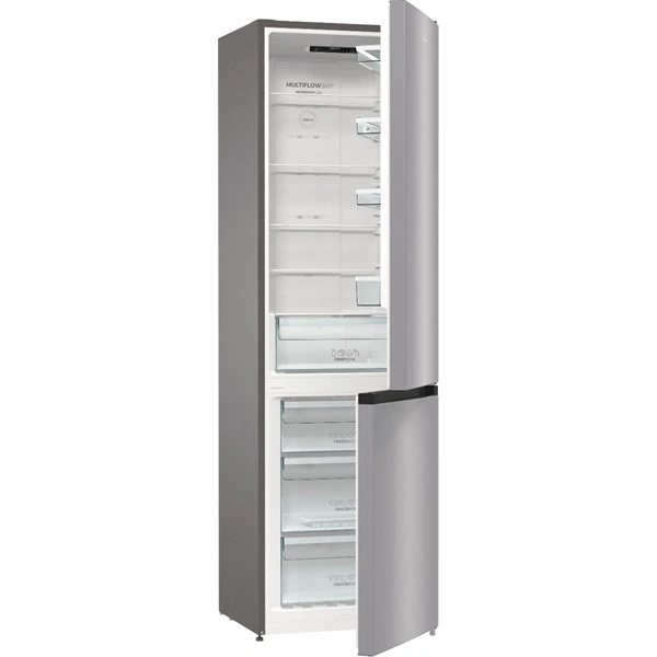 Gorenje NRK6202ES4 inox, alulfagyasztós, Hűtő:235L, Fagyasztó:96L, No frost Plus hűtőszekrény (Használt - B)