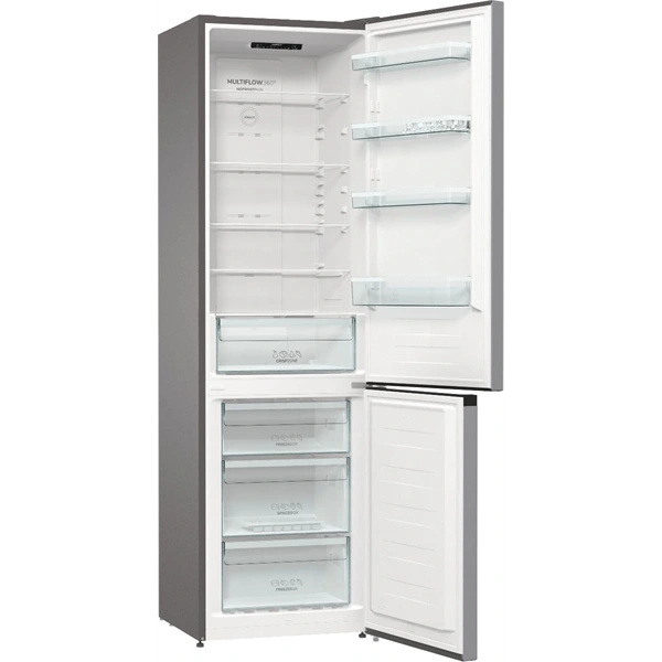 Gorenje NRK6202ES4 inox, alulfagyasztós, Hűtő:235L, Fagyasztó:96L, No frost Plus hűtőszekrény (Használt - B)