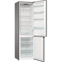Gorenje NRK6202ES4 inox, alulfagyasztós, Hűtő:235L, Fagyasztó:96L, No frost Plus hűtőszekrény (Használt - B)