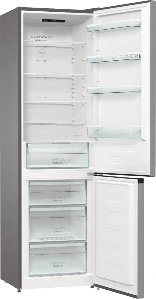 Gorenje NRK6202ES4 inox, alulfagyasztós, Hűtő:235L, Fagyasztó:96L, No frost Plus hűtőszekrény (Használt - B)