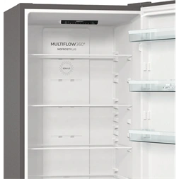 Gorenje NRK6202ES4 inox, alulfagyasztós, Hűtő:235L, Fagyasztó:96L, No frost Plus hűtőszekrény (Használt - B)
