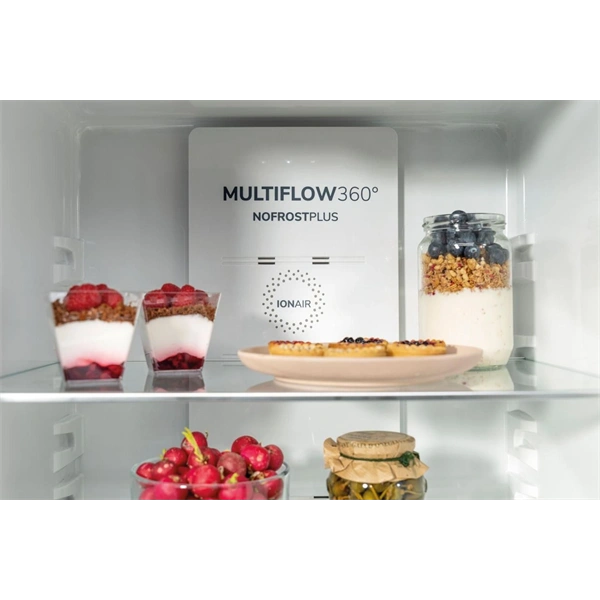 Gorenje NRK6202ES4 inox, alulfagyasztós, Hűtő:235L, Fagyasztó:96L, No frost Plus hűtőszekrény (Használt - B)