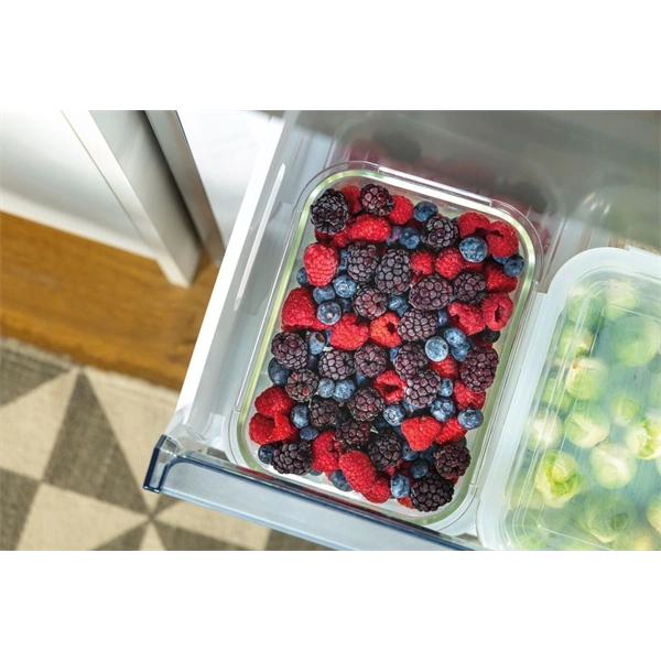 Gorenje NRK6202ES4 inox, alulfagyasztós, Hűtő:235L, Fagyasztó:96L, No frost Plus hűtőszekrény (Használt - B)