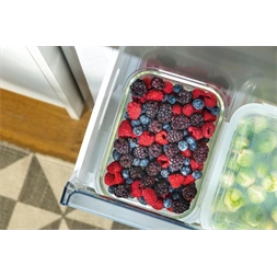 Gorenje NRK6202ES4 inox, alulfagyasztós, Hűtő:235L, Fagyasztó:96L, No frost Plus hűtőszekrény (Használt - B)