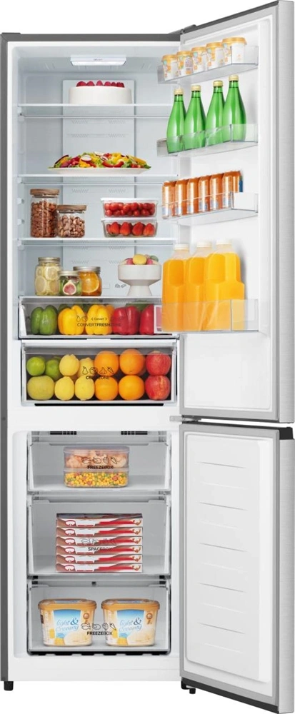 Gorenje NRK620DAXL4 inox, alulfagyasztós, Hűtő:238L, Fagyasztó:98L, hűtőszekrény