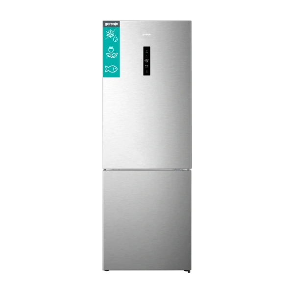 Gorenje NRK720EAXL4 szürke, alulfagyasztós, Hűtő:345L, Fagyasztó:150L, hűtőszekrény