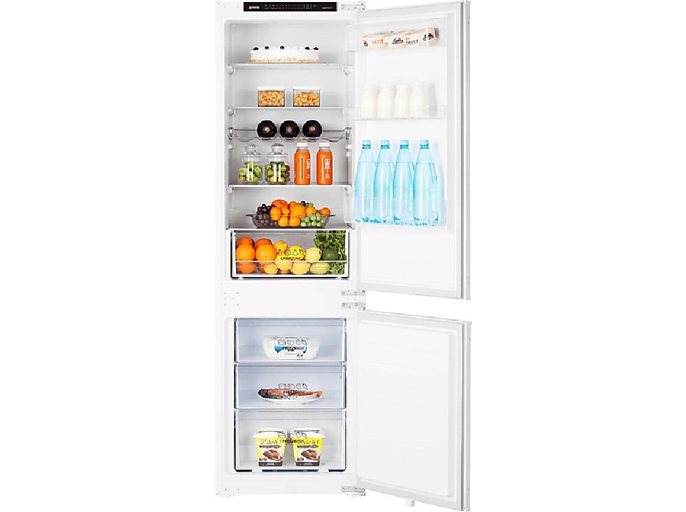 Gorenje NRKI418EP1 alulfagyasztós, beépíthető, Hűtő:183L, Fagyasztó:63L, No frost hűtőszekrény