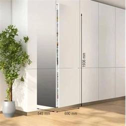 Gorenje NRKI619D61WFE fehér, beépíthető, No Frost, kombinált hűtőszekrény