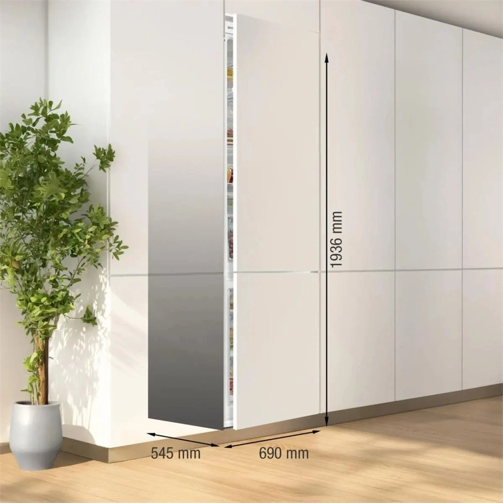 Gorenje NRKI619D61WFE fehér, beépíthető, No Frost, kombinált hűtőszekrény