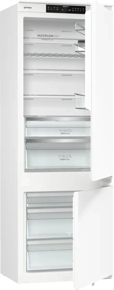 Gorenje NRKI619D61WFE fehér, beépíthető, No Frost, kombinált hűtőszekrény