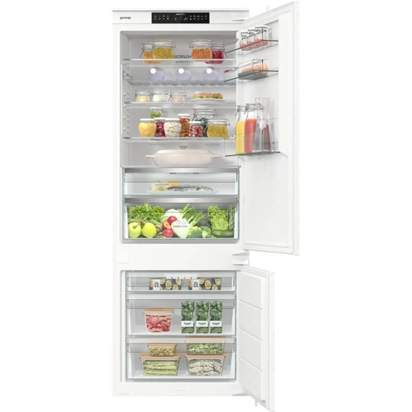 Gorenje NRKI619D61WFE fehér, beépíthető, No Frost, kombinált hűtőszekrény