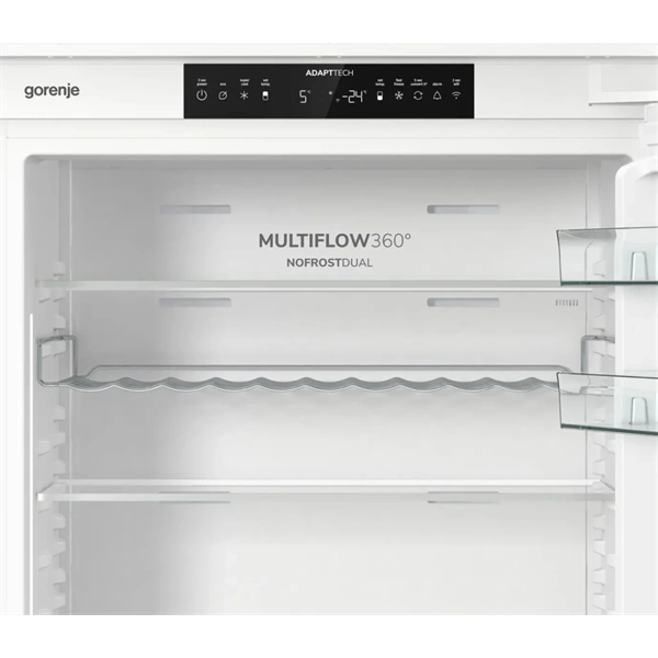 Gorenje NRKI619D61WFE fehér, beépíthető, No Frost, kombinált hűtőszekrény