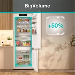 Gorenje NRKI619D61WFE fehér, beépíthető, No Frost, kombinált hűtőszekrény