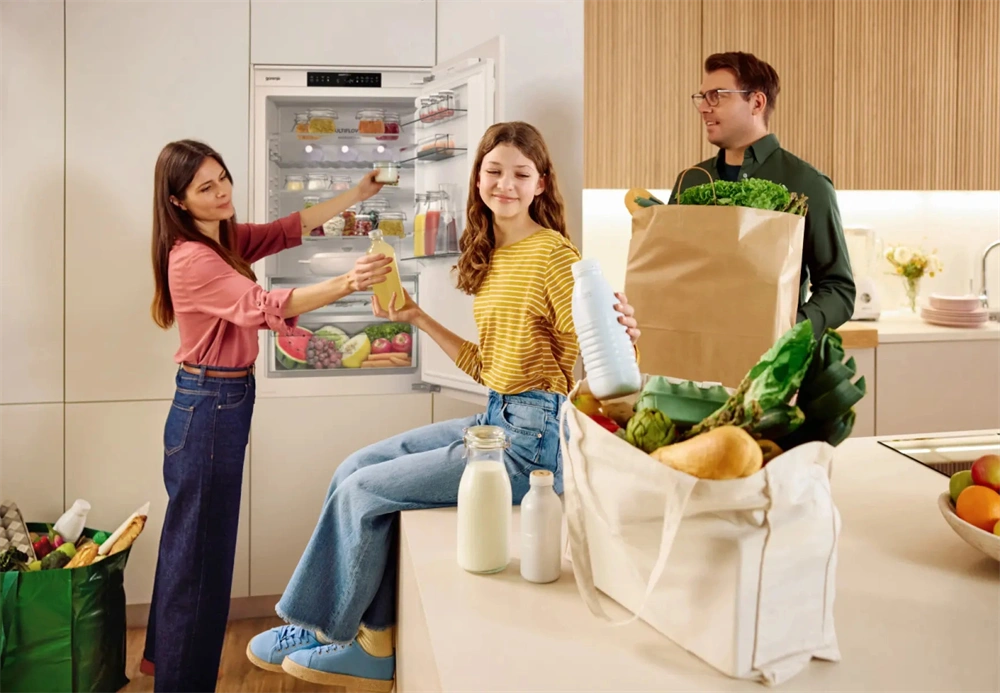 Gorenje NRKI619D61WFE fehér, beépíthető, No Frost, kombinált hűtőszekrény