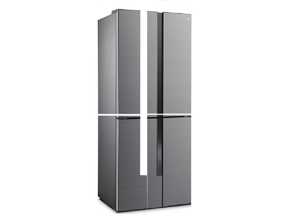 Gorenje NRM8182MX inox, Side-by-Side, Hűtő:278L, Fagyasztó:149L, hűtőszekrény