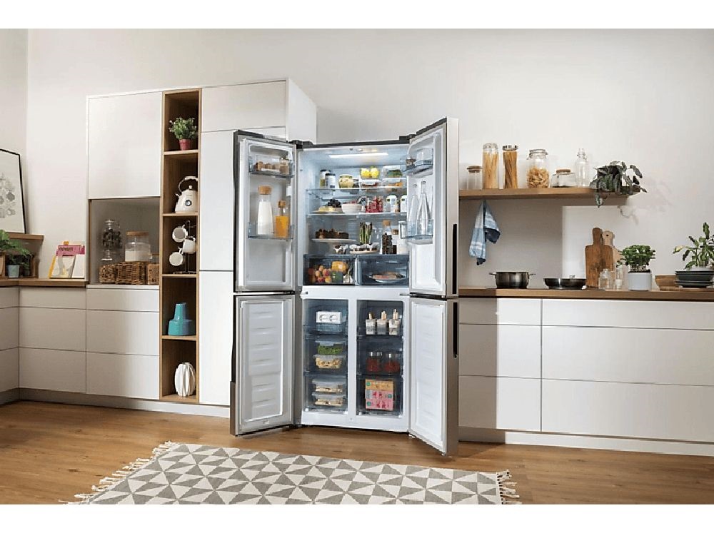 Gorenje NRM8182MX inox, Side-by-Side, Hűtő:278L, Fagyasztó:149L, hűtőszekrény