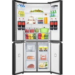 Gorenje NRM819E61BX fekete, Multidoor, Hűtő:311L, Fagyasztó:149L, hűtőszekrény