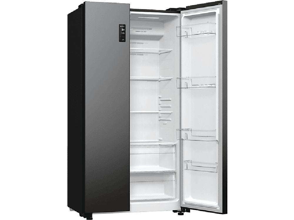 Gorenje NRR9185EABXL fekete, Side-by-Side, Hűtő:358L, Fagyasztó:192L, hűtőszekrény