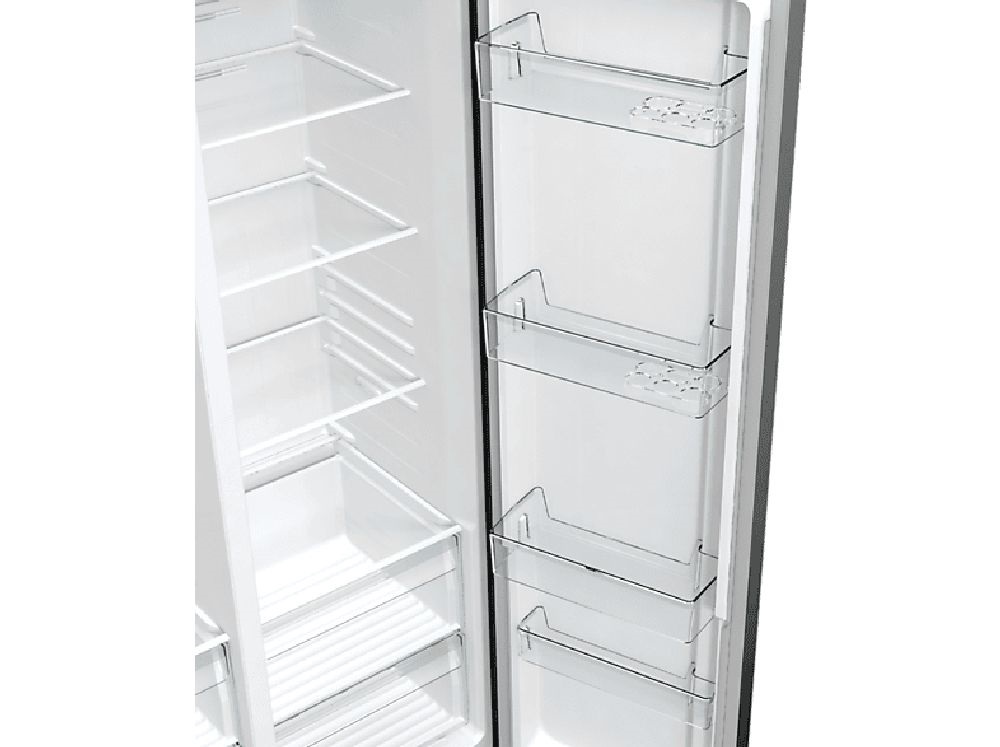Gorenje NRR9185EABXL fekete, Side-by-Side, Hűtő:358L, Fagyasztó:192L, hűtőszekrény