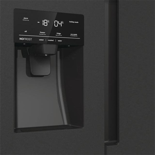 Gorenje NRR9185ESBXL Side-by-Side, Hűtő: 376L, Fagyasztó: 190L, No Frost hűtőszekrény