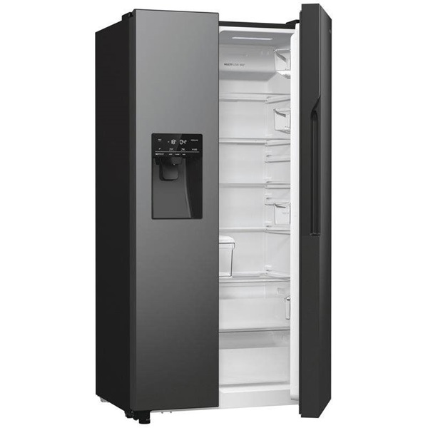 Gorenje NRR9185ESBXL Side-by-Side, Hűtő: 376L, Fagyasztó: 190L, No Frost hűtőszekrény