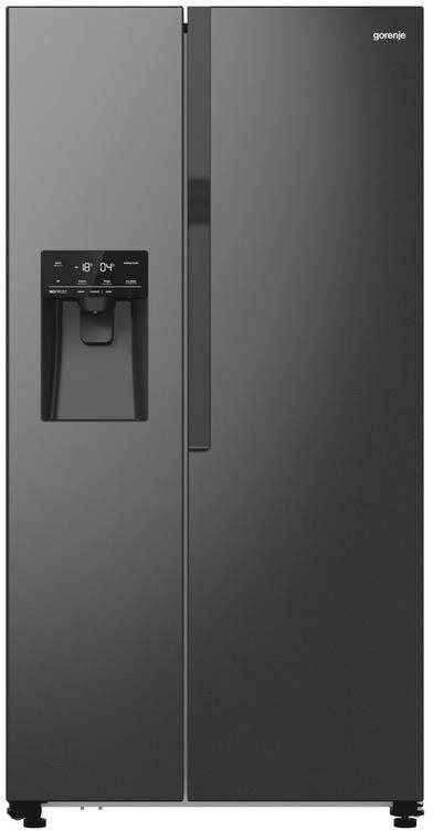 Gorenje NRR9185ESBXL Side-by-Side, Hűtő: 376L, Fagyasztó: 190L, No Frost hűtőszekrény