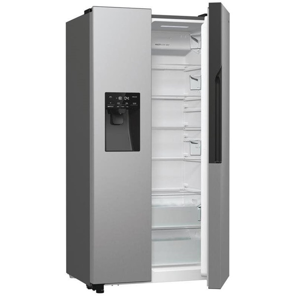 Gorenje NRR9185ESXL Side-by-Side, Hűtő: 376L, Fagyasztó: 190L, NoFrost Plus hűtőszekrény