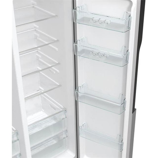 Gorenje NRR9185ESXL Side-by-Side, Hűtő: 376L, Fagyasztó: 190L, NoFrost Plus hűtőszekrény