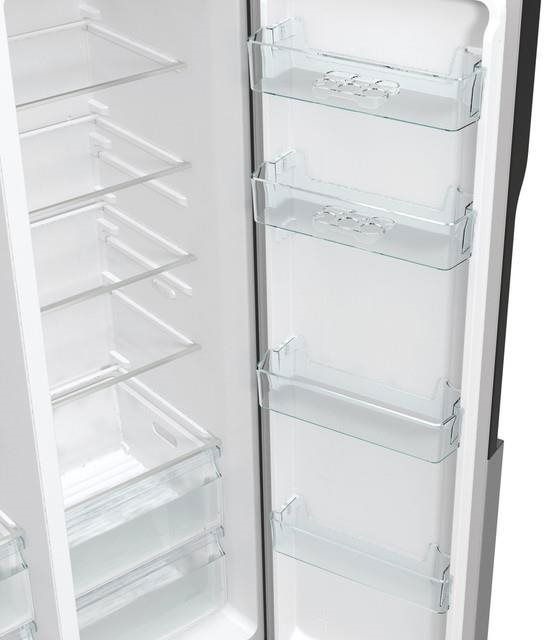 Gorenje NRR9185ESXL Side-by-Side, Hűtő: 376L, Fagyasztó: 190L, NoFrost Plus hűtőszekrény