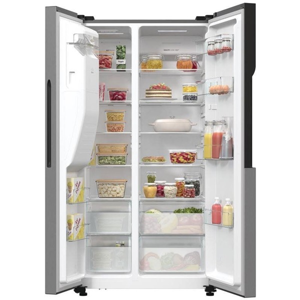 Gorenje NRR9185ESXL Side-by-Side, Hűtő: 376L, Fagyasztó: 190L, NoFrost Plus hűtőszekrény